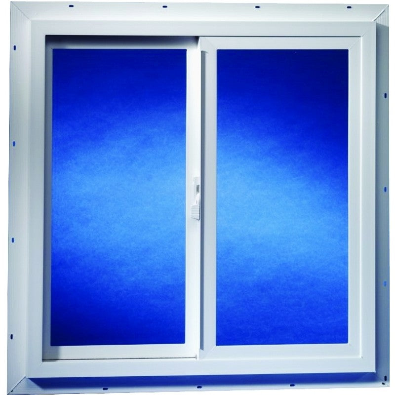 Duo-Corp 3030TMUT Utility Window, 35-1/2 in W Window, Vinyl Frame