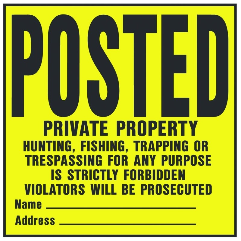 Hy-Ko YP-1 Novelty Legal Sign, Square, Black Legend, Yellow Background, Plastic, 11 in W x 11 in H Dimensions (Pack of 20)