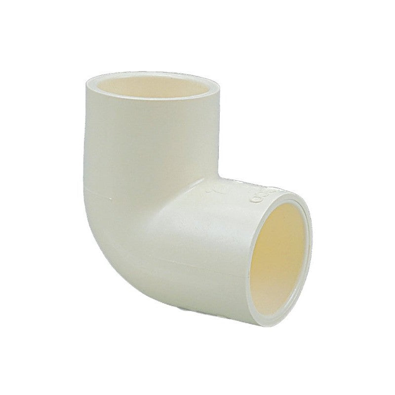 Nibco T00100J Pipe Elbow, 1/2 in, Slip, 90 deg Angle, CPVC, White