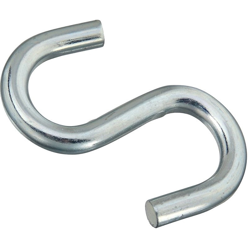 National Hardware 347856 S-Hook, 240 lb Working Load, Steel, Zinc (Pack of 5)