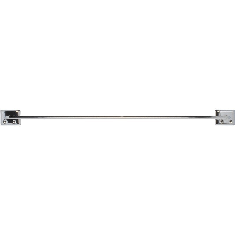 Decko 38170 Towel Bar, 24 in L Rod, Steel, Chrome, Surface