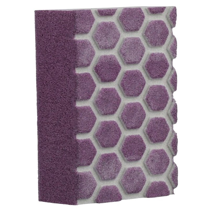 Pro Grade Precision DCDA180-PGP-2T 3-in-1 Sanding Sponge, 2-1/2 in L, 4-1/2 in W, 180 Grit, Medium