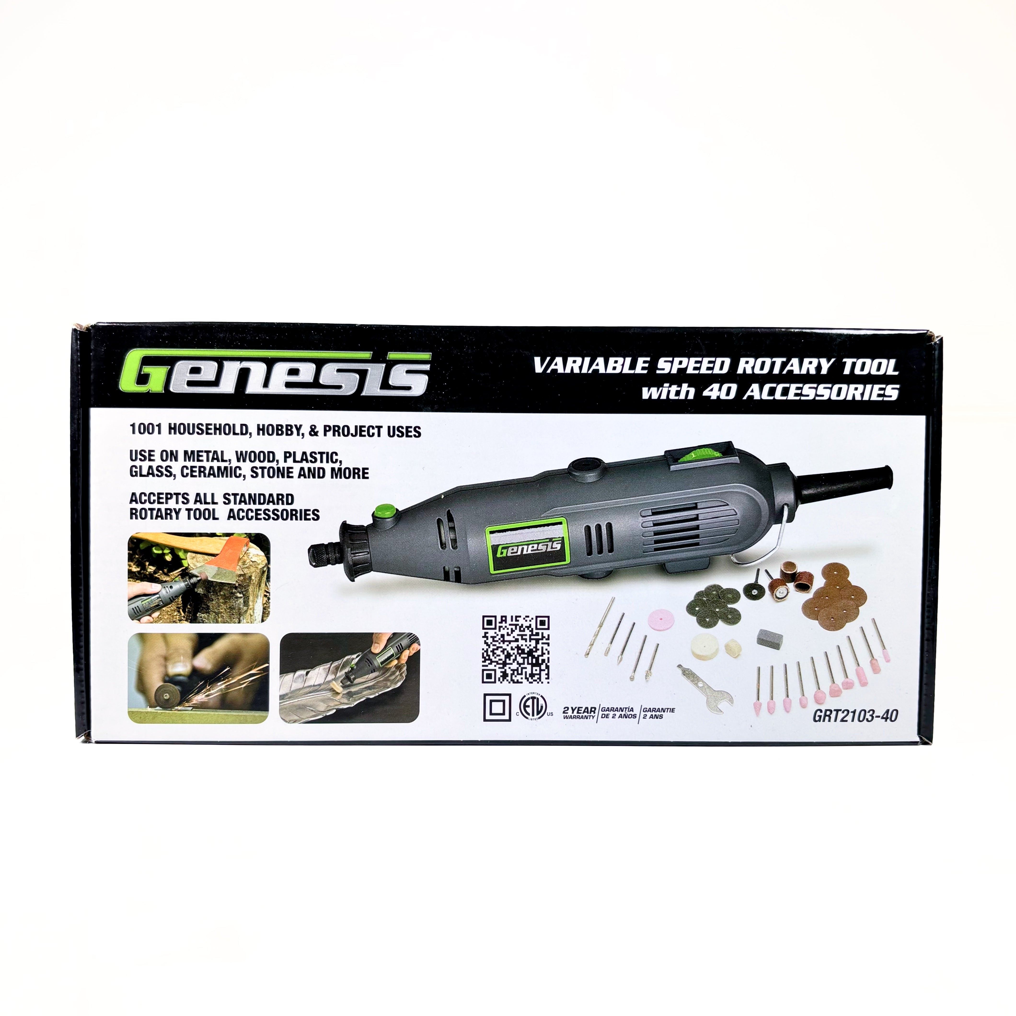 Variable Speed Rotary Tool With 40 Accessories (POS)
