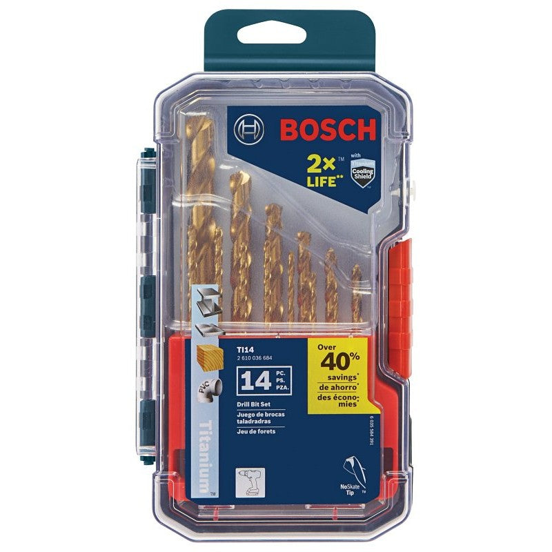 DRILL BIT SET TITNM NTRD COTED