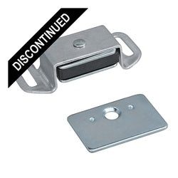 Reversible Magnetic Cabinet Catch Clear Coated Aluminum