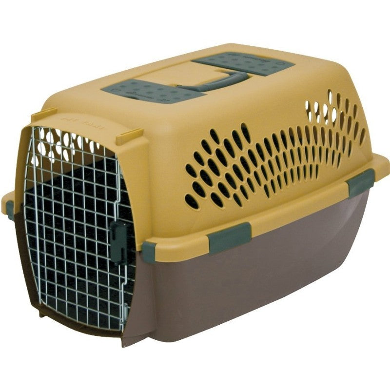 Aspenpet Pet Porter 21089 Fashion Pet Carrier, 24.1 in W, 16.7 in D, 14-1/2 in H, Plastic, Black/Falcon