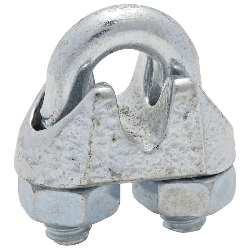 National Hardware 3230BC Series N248-286 Wire Cable Clamp, 3/16 in Dia Cable, Malleable Iron, Zinc