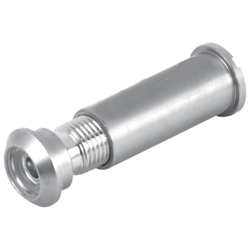 Defender Security U 10347 Door Viewer, 160 deg Viewing, 1-5/16 to 2-1/8 in Thick Door, Glass, Satin Nickel