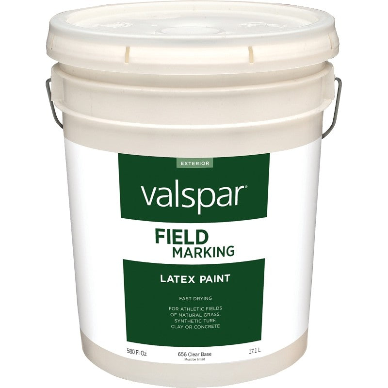 Valspar Armor 044.0000656.008 Field and Zone Marking Paint, Flat, Clear, 5 gal, Pail
