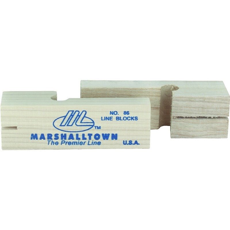 Marshalltown 86 Line Block, 3-3/4 in L, Wood