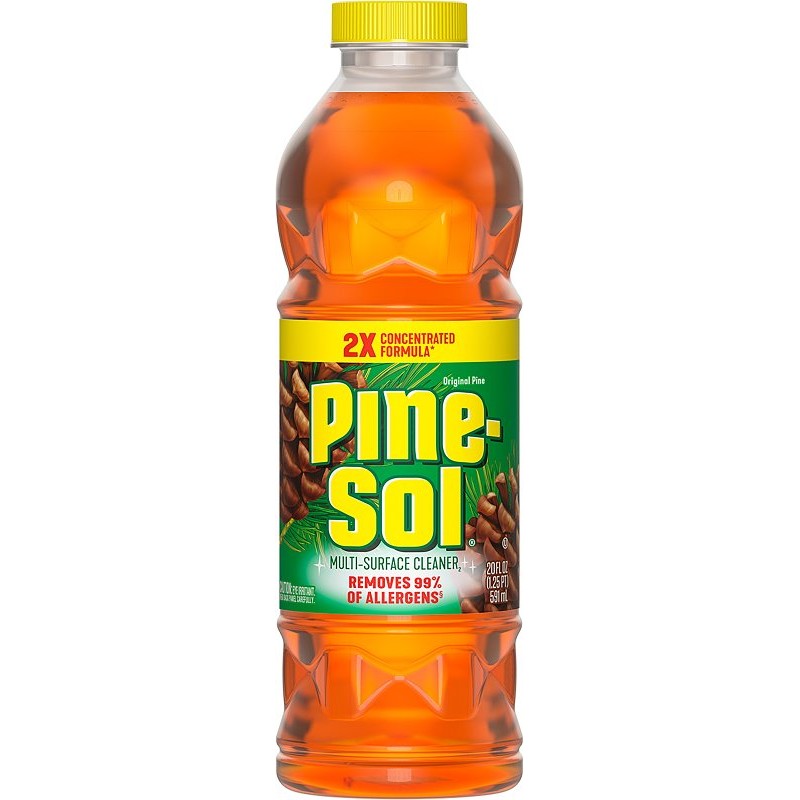 Pine-Sol 10041294601495 Multi-Surface Cleaner and Disinfectant, 20 oz, Bottle, Liquid, Original Pine