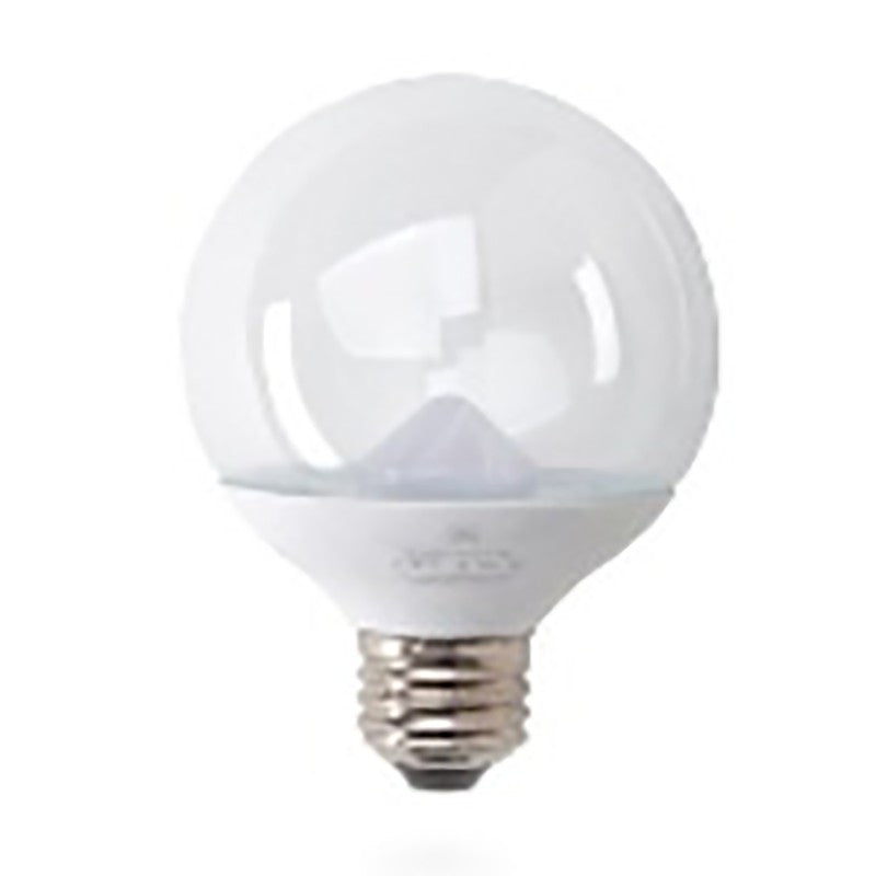 GE Industrial Solutions 28280 LED Bulb, Globe, G16.5 Lamp, 25 W Equivalent, E12 Lamp Base, Dimmable, Frosted