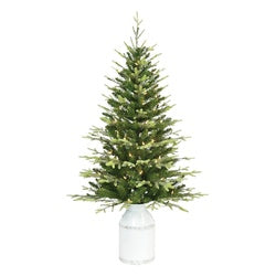 ASPEN FIR MILK CAN TREE 4.5FT