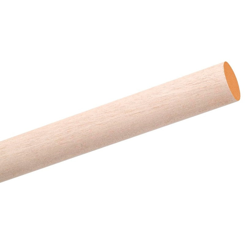 Waddell 6316UB Dowel Rod, Round, 1 in Dia, 36 in L, Hardwood (Pack of 6)