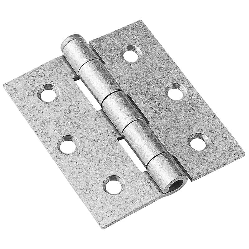 National Hardware N208-850 Broad Hinge, 3 in W Frame Leaf, 0.08 in Thick Frame Leaf, Cold Rolled Steel, Galvanized