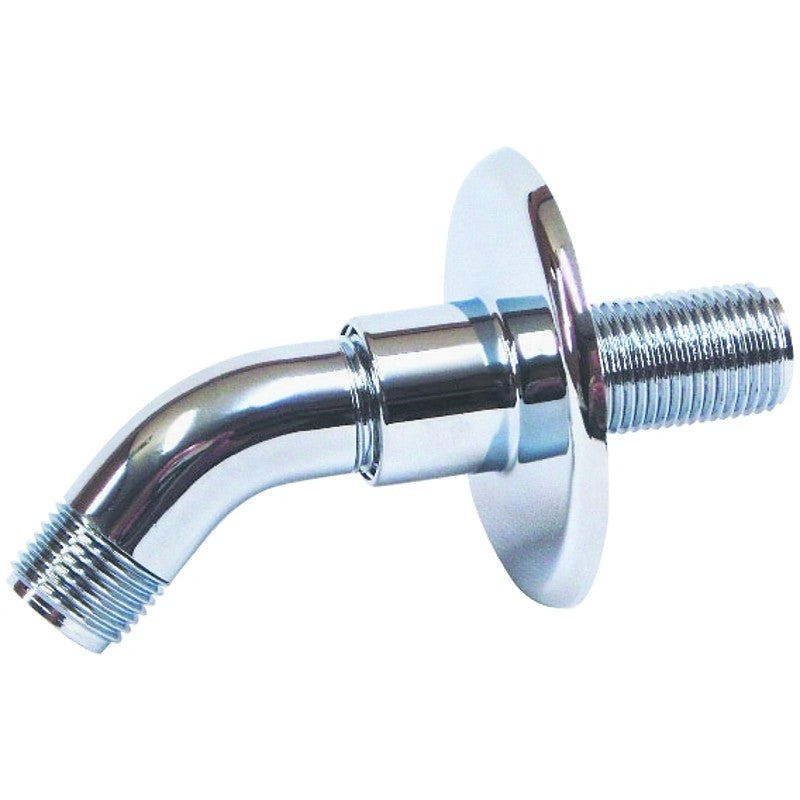 US Hardware P-040C Shower Arm, 1/2 in Connection, NPT, Plastic, Chrome