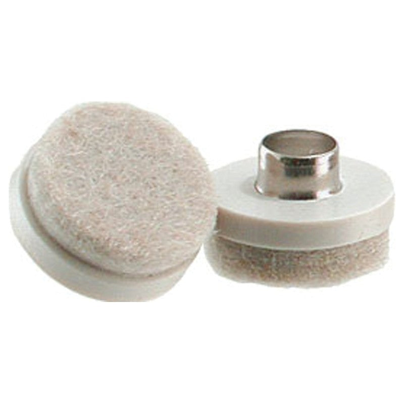 Shepherd Hardware 9935 Furniture Pad, Round, 1-1/2 in Dimensions, Felt Cloth, Almond, 4/PK (Pack of 12)