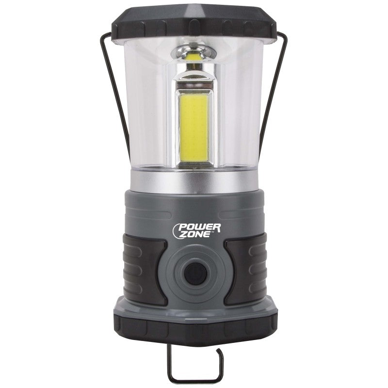 PowerZone 63992 Portable Lantern, D Battery, D Battery, LED Lamp, 1250 Lumens, 25 m Beam Distance, 40 hrs Run Time