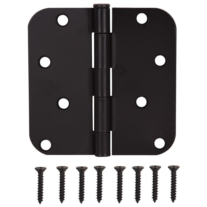 ProSource 20348ORX Door Hinge, Steel, Oil-Rubbed Bronze, Loose Pin, 180 deg Range of Motion, Screw Mounting