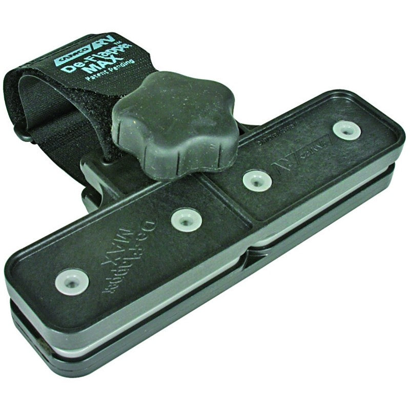 Camco USA 42251 Series De-Flapper, 3 in OAL, Universal Strap, Nylon Strap, Black Strap