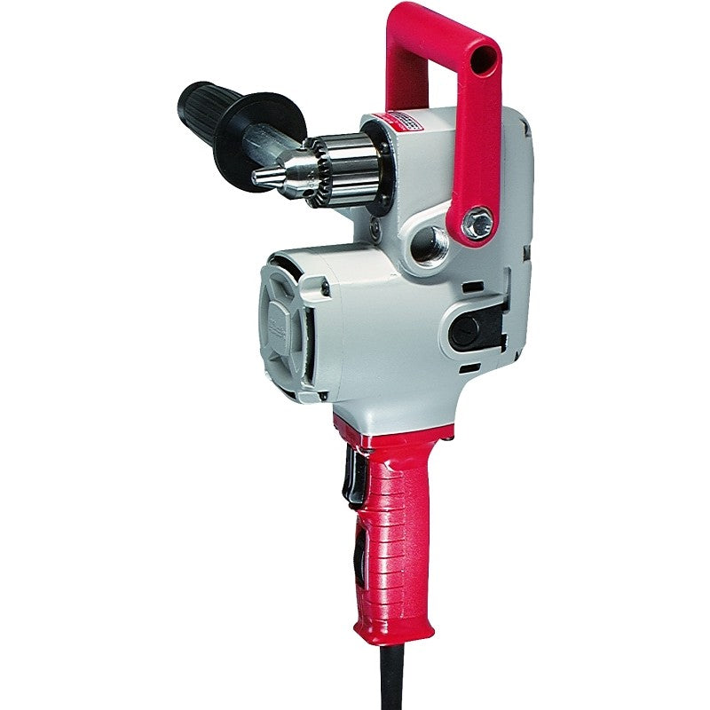 Milwaukee 1675-6 Electric Drill, 7.5 A, 1/2 in Chuck, Keyed Chuck, 8 ft L Cord, Includes: (1) Pipe Handle