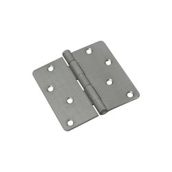 Door Hinge 4 Inch 1/4 Radius Satin Chrome