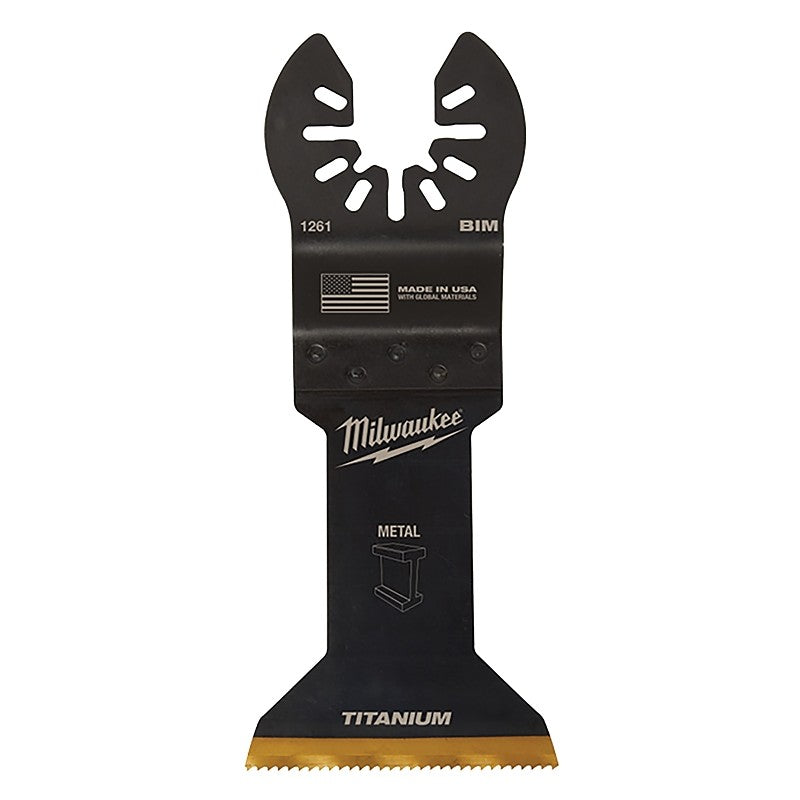 Milwaukee 49-25-1269 Blade, 1-3/4 in, 1-5/8 in D Cutting, HSS/Titanium, 10/PK