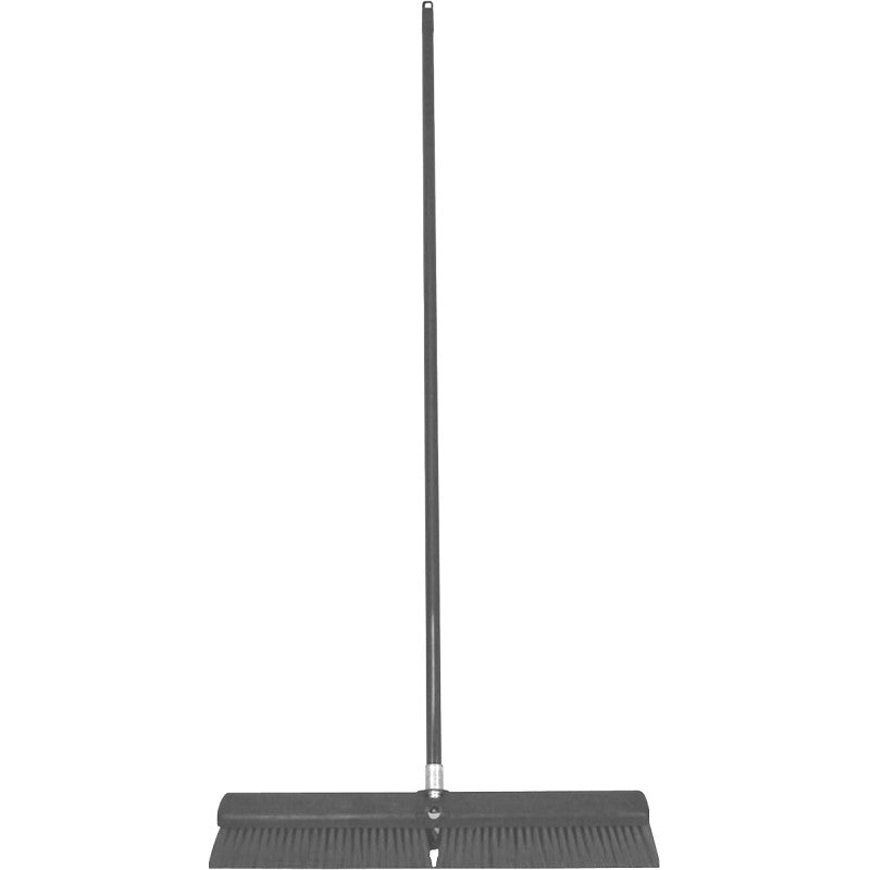 Birdwell 4028-4 Contractor Push Broom, 24 x 2-5/8 x 7/8 in Block, Blue Bristle, 3 in L Trim
