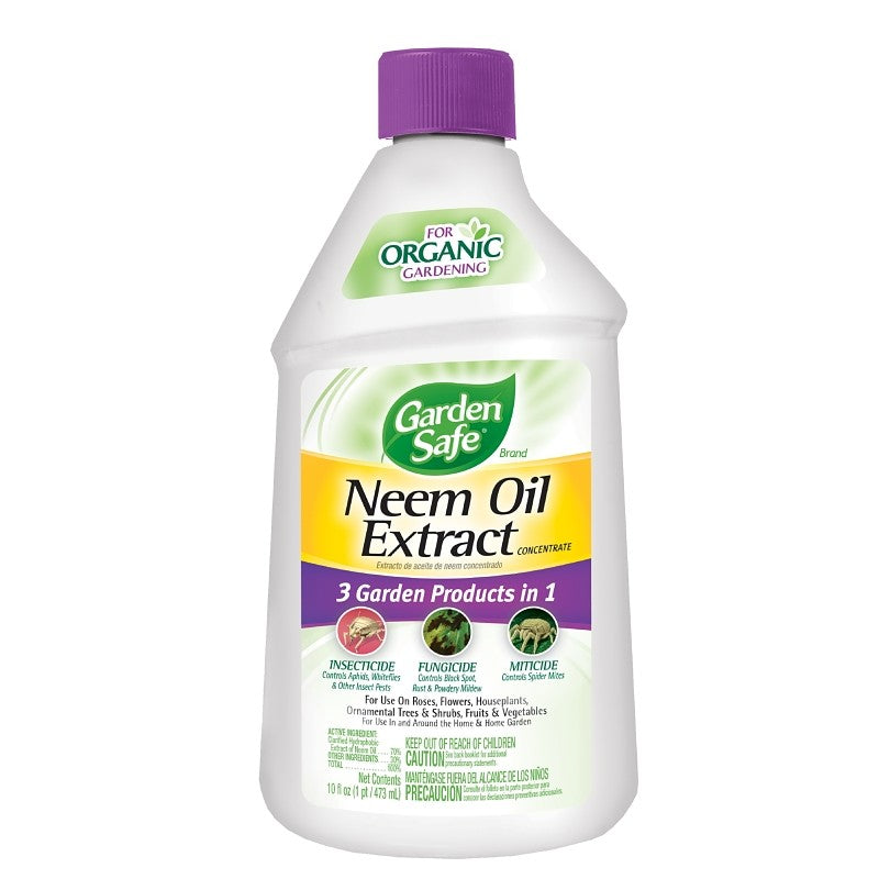 Garden Safe HG-93231 Concentrated Neem Oil Extract, Liquid, Spray Application, Garden, 10 fl-oz (Pack of 6)