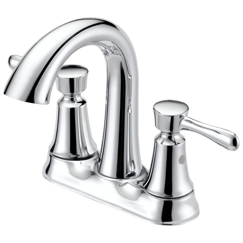 Boston Harbor F51B0035CP Lavatory Faucet, 1.2 gpm, 2-Handle, 3-Faucet Hole, Metal/Plastic, Chrome Plated