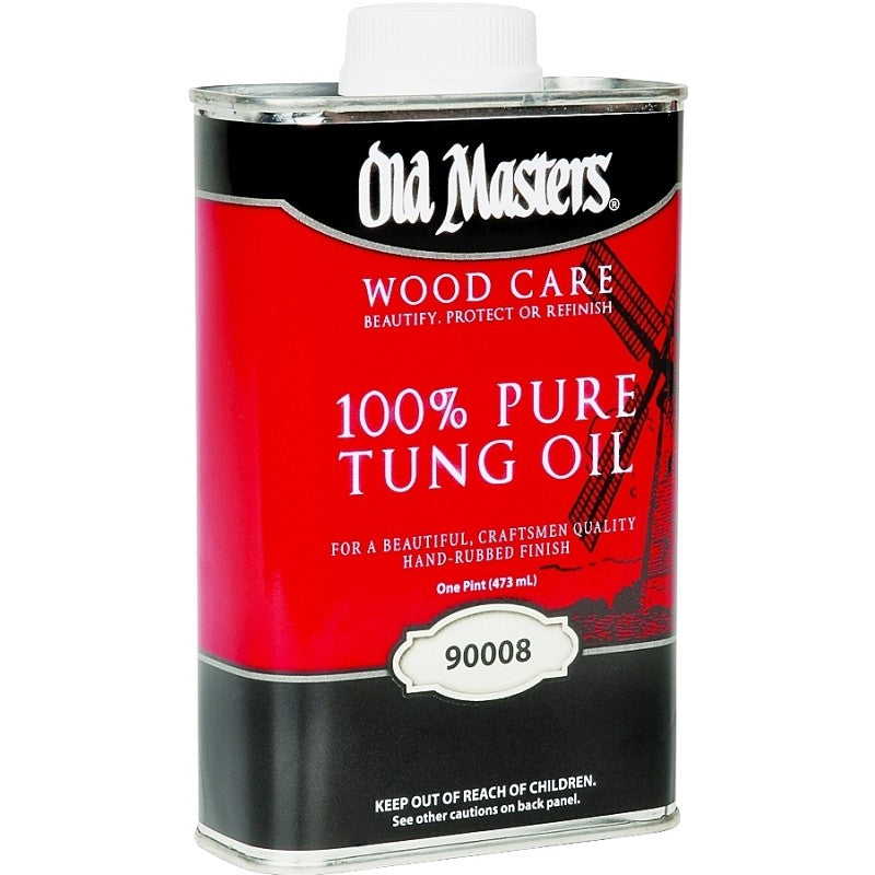 Old Masters 90008 Tung Oil, Liquid, 1 pt, Can