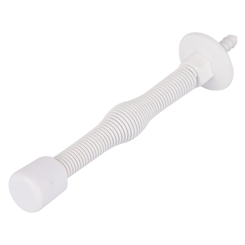 ProSource H61-Z015C-PS Light-Duty Door Stop, 3/4 in Dia Base, 3 in Projection, Plastic & Steel, White