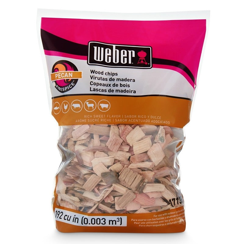Weber 17136 Series Smoking Chips, Pecan, Wood, 192 cu-in Bag