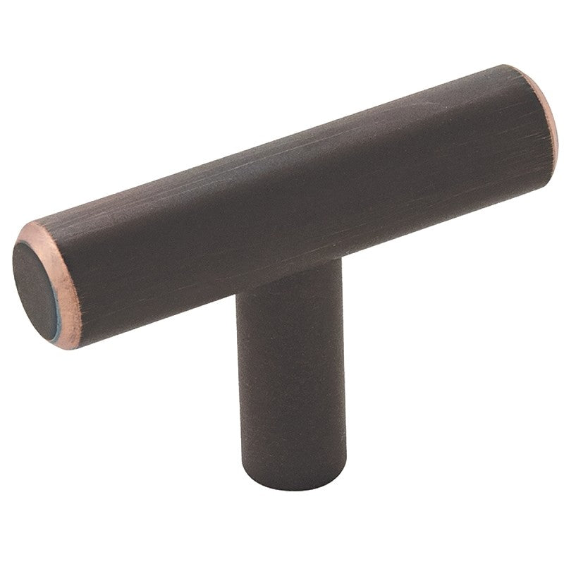 Amerock Bar Pulls Series BP19009ORB Cabinet Knob, 1-3/8 in Projection, Carbon Steel, Oil Rubbed Bronze