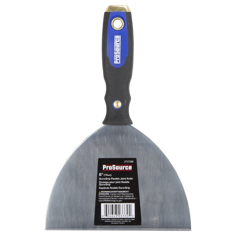 ProSource 03330 Joint Knife, 4-1/4 in W Blade, 6 in L Blade, HCS Blade, Full-Tang Blade, Dura-Grip Handle, TPR/PP Handle