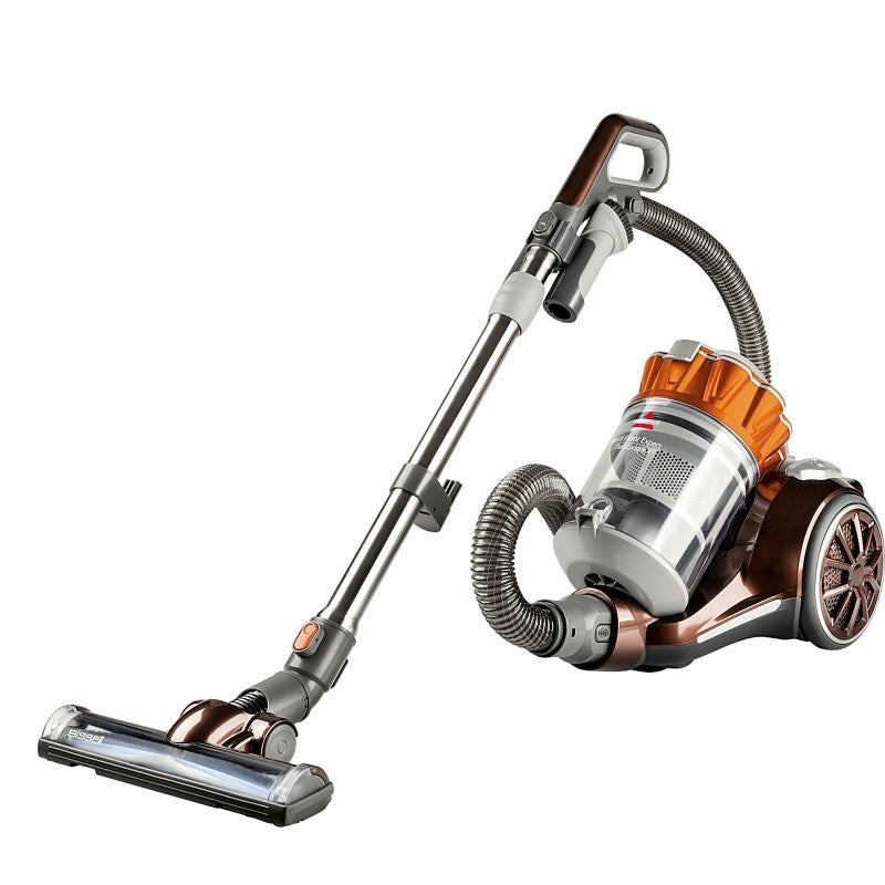 Bissell Hard Floor Expert 1547 Canister Vacuum, 2 L Vacuum, Multi-Level Filter, 18 ft L Cord, Burnt Orange