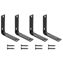 CORNER BRACE STL BLK 2.5X5/8IN