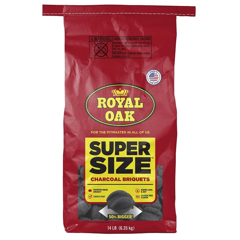 Royal Oak Super Size 800002199 Charcoal Briquette, 14 lb Bag