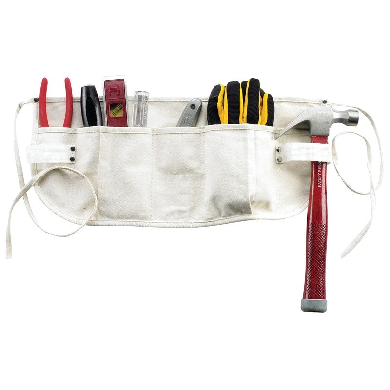 CLC Tool Works Series C12 Waist Apron, 29 to 50 in Waist, Cotton, Off-White, 5-Pocket