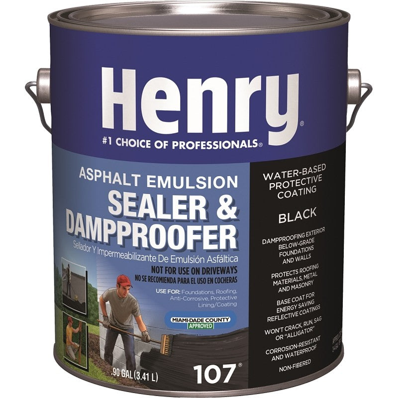 Henry HE107046 Emulsion Sealer, Black, 3.41 L Can, Liquid (Pack of 4)
