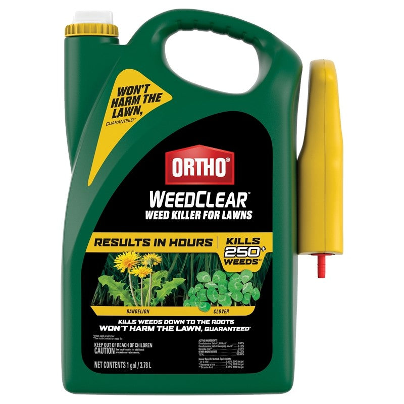 Ortho 0204410 Ready-to-Use Weed Killer, Clear Yellow, Spray Application, 1 gal Bottle, Liquid