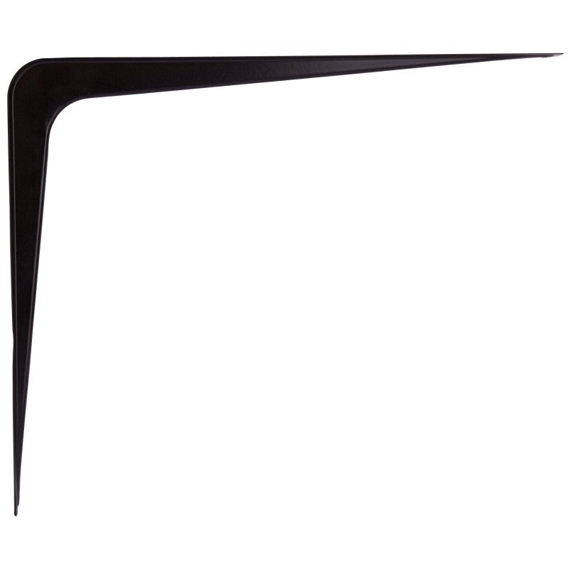 ProSource 21142BK-PS Shelf Bracket, 170 lb/Pair, 14 in L, 11 in H, Steel, Black (Pack of 20)