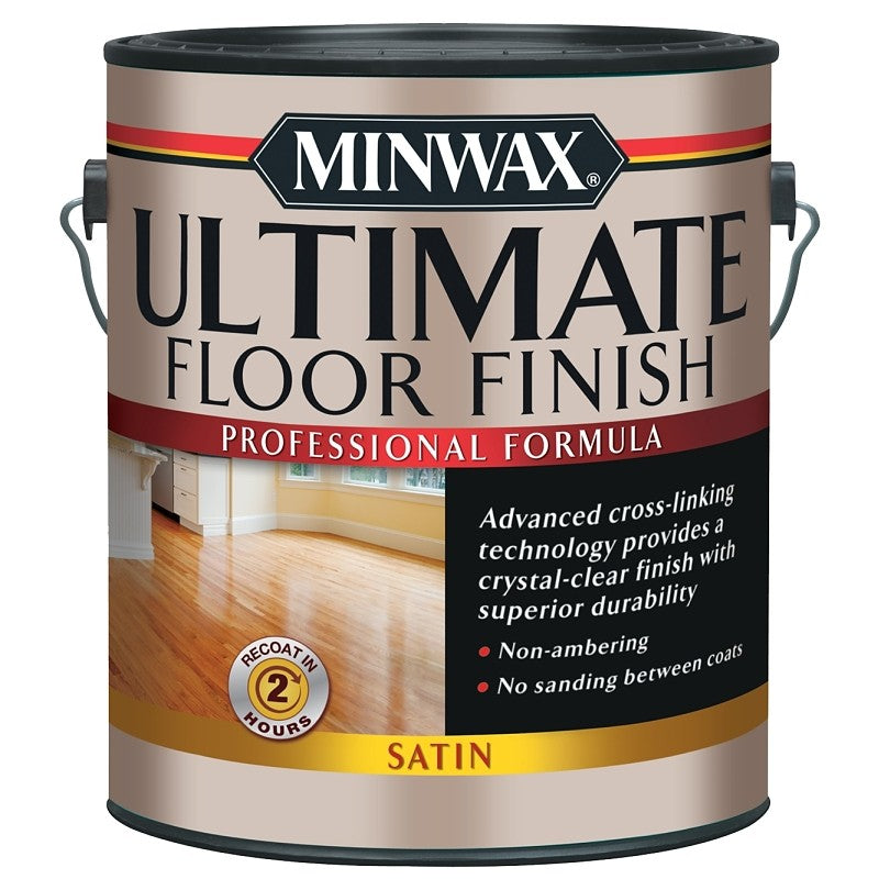 Minwax 131030000 Ultimate Floor Finish Paint, Liquid, Crystal Clear, 1 gal, Can (Pack of 2)