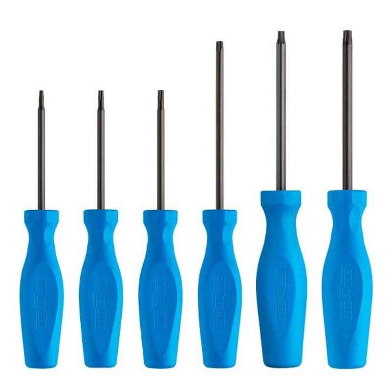 Channellock TS-6H Screwdriver Set, 6-Piece, Steel, Polished Black, Specifications: Blue Handle