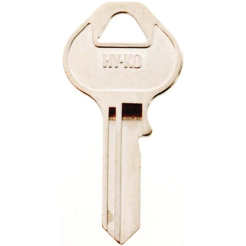 Hy-Ko 11010M12 Key Blank, Brass, Nickel, For: Master Locks and Padlocks, M12 Key Number (Pack of 10)