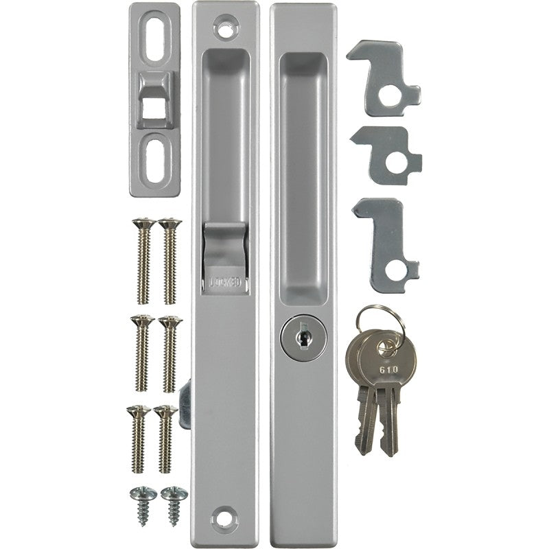 Wright Products VK1195 Door Lockset, Aluminum, 1 to 1-1/4 in Thick Door, Reversible Hand