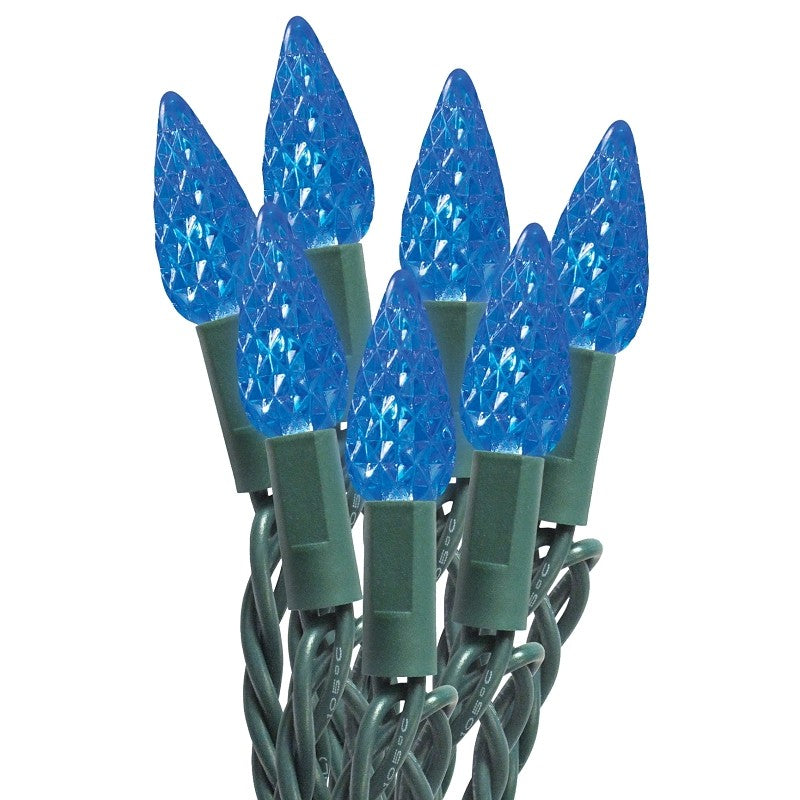 Sylvania 29554 String Lights, 50-Lamp, Mini, Blue, 20,000 hrs Average Life, 11 ft L