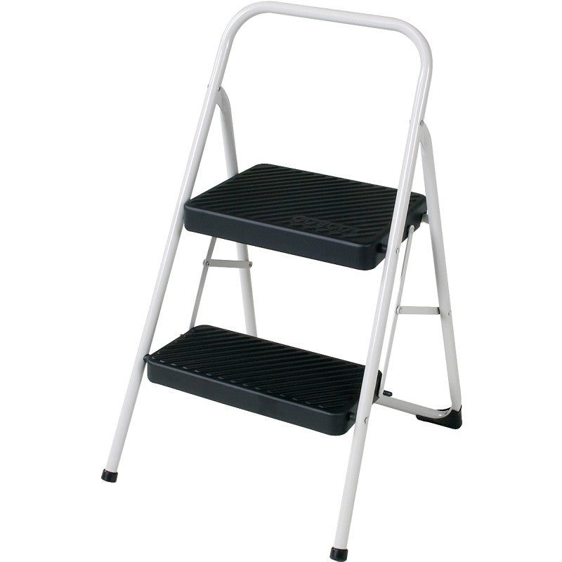 Cosco 11-137 CLGG4 Folding Step Stool, 28.15 in H, 200 lb, Steel, Black