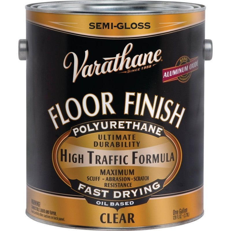 Varathane 214551 Premium Floor Finish Paint, Semi-Gloss, Liquid, 1 gal, Can (Pack of 2)