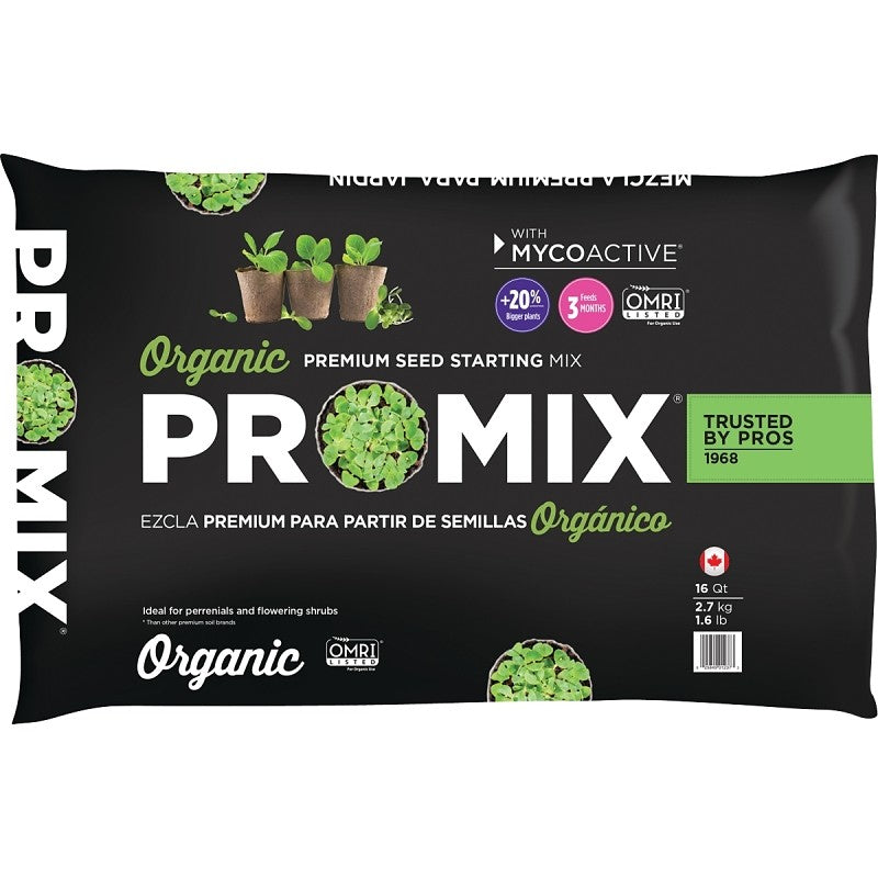 Pro-Mix 1016041RGCE Seed Starting Mix, 16 qt, Bag